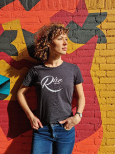 Exclusive merchandise from Rise With Shine. Your Dutch based, English spoken female talk show and podcast. Weekly episodes! Black T-Shirt women